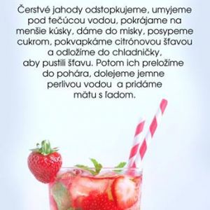 jahodová limonáda